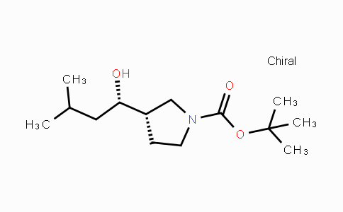CAS No. 1251570-88-3, (S)-tert-Butyl 3-((S)-1-hydroxy-3-methylbutyl)-pyrrolidine-1-carboxylate
