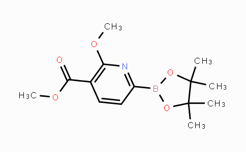 CAS No. 1246765-27-4, Methyl 2-methoxy-6-(4,4,5,5-tetramethyl-1,3,2-dioxaborolan-2-yl)nicotinate