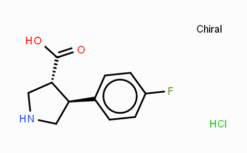 CAS No. 1330750-50-9, (DL)-trans-4-(4-Fluorophenyl)pyrrolidine-3-carboxylic acid hydrochloride