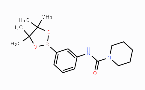 CAS No. 874299-01-1, N-(3-(4,4,5,5-Tetramethyl-1,3,2-dioxaborolan-2-yl)phenyl)piperidine-1-carboxamide