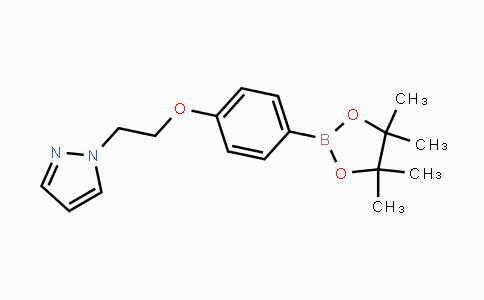 CAS No. 957061-20-0, 1-(2-(4-(4,4,5,5-Tetramethyl-1,3,2-dioxaborolan-2-yl)phenoxy)ethyl)-1H-pyrazole