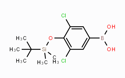 CAS No. 1150114-46-7, (4-((tert-Butyldimethylsilyl)oxy)-3,5-dichlorophenyl)boronic acid