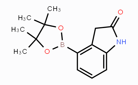 CAS No. 1150271-44-5, 4-(4,4,5,5-Tetramethyl-1,3,2-dioxaborolan-2-yl)indolin-2-one