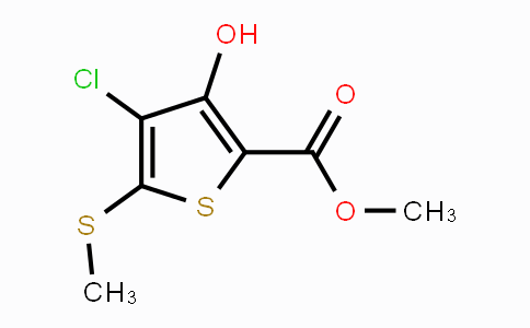 CAS No. 104386-68-7, Methyl 4-chloro-3-hydroxy-5-(methylthio)-thiophene-2-carboxylate