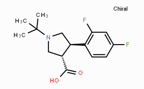 CAS No. 455957-94-5, (3S,4R)-1-tert-Butyl-4-(2,4-difluorophenyl)-pyrrolidine-3-carboxylic acid