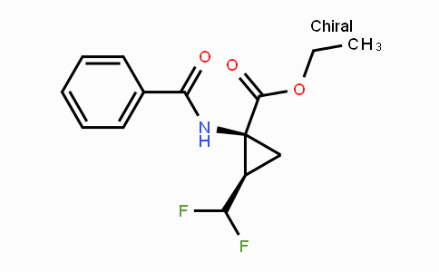 CAS No. 1083005-84-8, Ethyl (1S,2R)-1-benzamido-2-(difluoromethyl)-cyclopropanecarboxylate