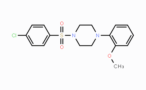 CAS No. 259683-39-1, 1-((4-Chlorophenyl)sulfonyl)-4-(2-methoxyphenyl)piperazine