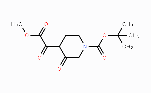 CAS No. 1159983-63-7, tert-Butyl 4-(2-methoxy-2-oxoacetyl)-3-oxopiperidine-1-carboxylate