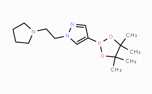 CAS No. 1000802-52-7, 1-(2-(Pyrrolidin-1-yl)ethyl)-4-(4,4,5,5-tetramethyl-1,3,2-dioxaborolan-2-yl)-1H-pyrazole