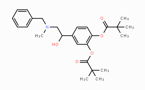 CAS No. 133789-72-7, 4-(2-(Benzyl(methyl)amino)-1-hydroxyethyl)-1,2-phenylene bis(2,2-dimethylpropanoate)