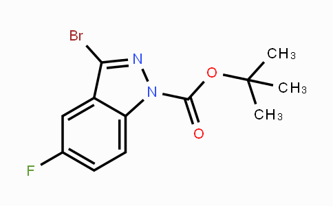 CAS No. 885271-57-8, tert-Butyl 3-bromo-5-fluoro-1H-indazole-1-carboxylate