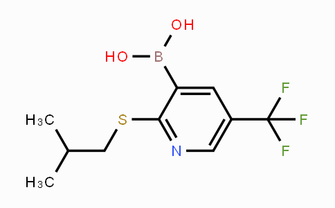 CAS No. 1256345-54-6, 2-异丁基硫代-5-三氟甲基吡啶-3-硼酸