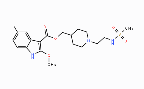 CAS No. 144625-67-2, (1-(2-(Methylsulfonamido)ethyl)piperidin-4-yl)-methyl 5-fluoro-2-methoxy-1H-indole-3-carboxylate