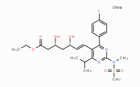 CAS No. 851443-04-4, (3R,5S,E)-Ethyl 7-(4-(4-fluorophenyl)-6-isopropyl-2-(N-methylmethylsulfonamido)pyrimidin-5-yl)-3,5-dihydroxyhept-6-enoate