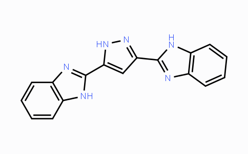 CAS No. 223467-24-1, 2,2'-(1H-Pyrazole-3,5-diyl)-bis(1H-benzo[d]imidazole)