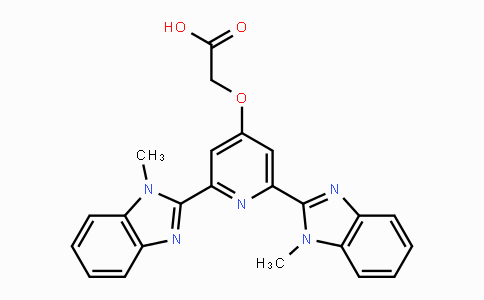 CAS No. 533928-75-5, 2-((2,6-Bis(1-methyl-1H-benzo[d]imidazol-2-yl)pyridin-4-yl)oxy)acetic acid