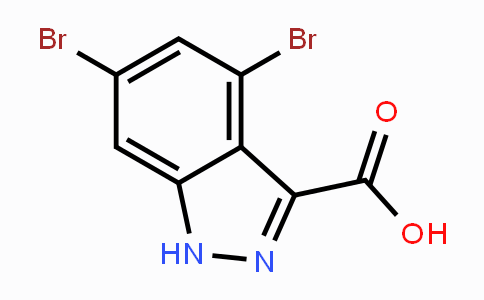 CAS No. 885518-30-9, 4,6-Dibromo-1H-indazole-3-carboxylic acid