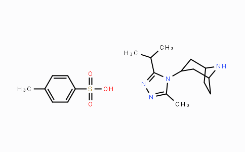 CAS No. 423165-08-6, 3-(3-Isopropyl-5-methyl-4H-1,2,4-triazol-4-yl)-8-azabicyclo[3.2.1]octane 4-methylbenzenesulfonate
