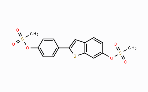 CAS No. 84449-65-0, 4-(6-((Methylsulfonyl)oxy)benzo[b]thiophen-2-yl)phenyl methanesulfonate