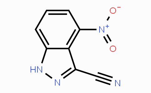 CAS No. 1260386-34-2, 4-Nitro-1H-indazole-3-carbonitrile