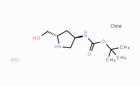 CAS No. 1217636-72-0, tert-Butyl ((3R,5S)-5-(hydroxymethyl)pyrrolidin-3-yl)carbamate hydrochloride