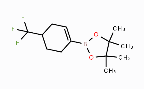 CAS No. 683242-93-5, 4,4,5,5-Tetramethyl-2-[4-(trifluoromethyl)-1-cyclohexen-1-yl]-1,3,2-dioxaborolane