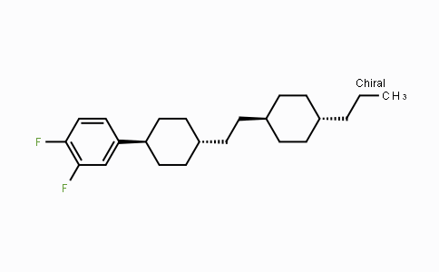 CAS No. 117943-37-0, 1,2-Difluoro-4-[trans-4-[2-(trans-4-propylcyclohexyl)-ethyl]cyclohexyl]benzene