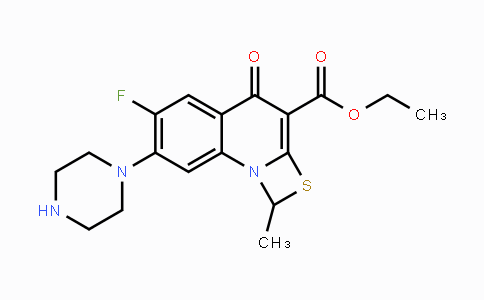 CAS No. 113028-17-4, Ethyl 6-fluoro-1-methyl-4-oxo-7-(piperazin-1-yl)-1,4-dihydro-[1,3]thiazeto[3,2-a]quinoline-3-carboxylate