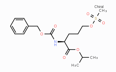 CAS No. 176237-45-9, (S)-Isopropyl 2-(((benzyloxy)carbonyl)amino)-5-((methylsulfonyl)oxy)pentanoate