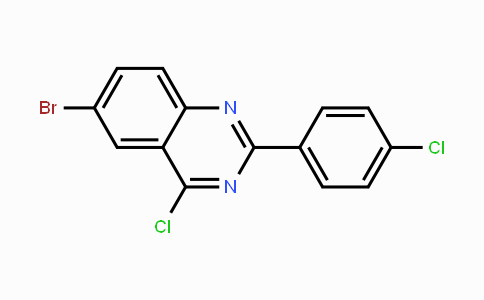 CAS No. 885277-66-7, 6-Bromo-4-chloro-2-(4-chlorophenyl)quinazoline