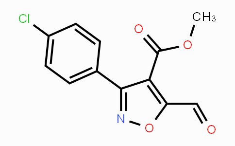 CAS No. 682352-76-7, Methyl 3-(4-chlorophenyl)-5-formylisoxazole-4-carboxylate
