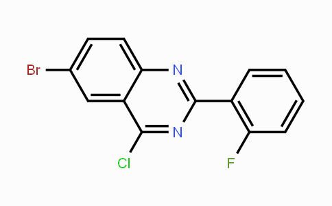 CAS No. 760947-12-4, 6-Bromo-4-chloro-2-(2-fluorophenyl)quinazoline