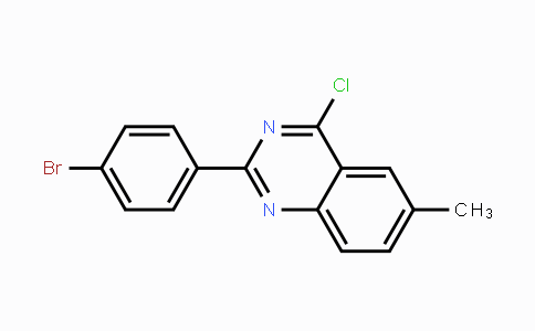 CAS No. 405933-97-3, 2-(4-Bromophenyl)-4-chloro-6-methylquinazoline