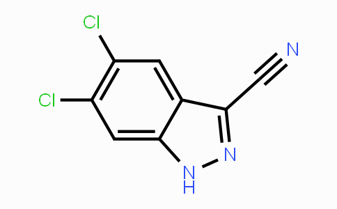 CAS No. 885278-39-7, 5,6-Dichloro-1H-indazole-3-carbonitrile