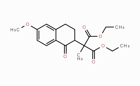 CAS No. 1225228-88-5, Diethyl 2-(6-methoxy-1-oxo-1,2,3,4-tetrahydro-naphthalen-2-yl)-2-methylmalonate