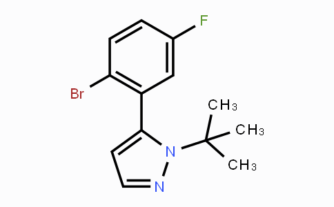 CAS No. 1246078-72-7, 5-(2-Bromo-5-fluorophenyl)-1-(tert-butyl)-1H-pyrazole