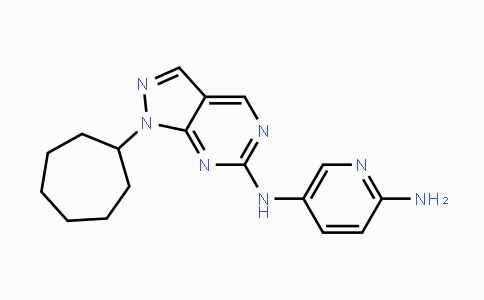 CAS No. 1352193-42-0, N5-(1-Cycloheptyl-1H-pyrazolo[3,4-d]-pyrimidin-6-yl)pyridine-2,5-diamine