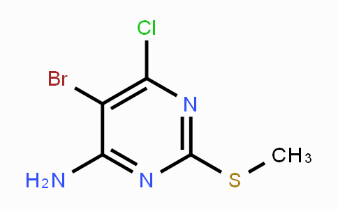 CAS No. 63931-22-6, 5-Bromo-6-chloro-2-(methylthio)pyrimidin-4-amine