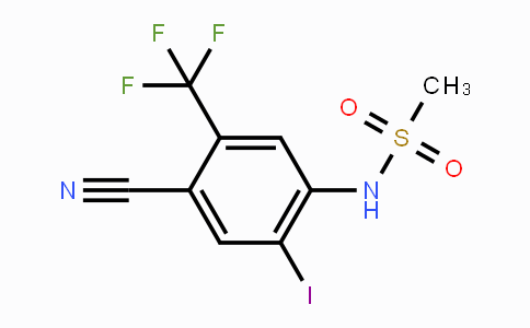 CAS No. 868692-62-0, N-(4-Cyano-2-iodo-5-(trifluoromethyl)-phenyl)methanesulfonamide