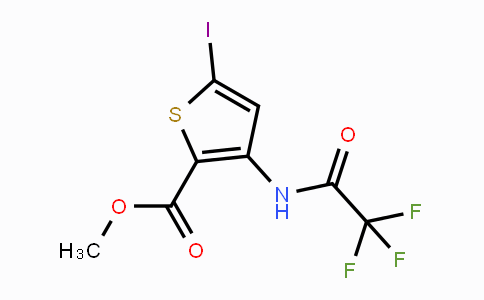 CAS No. 942589-44-8, Methyl 5-iodo-3-(2,2,2-trifluoroacetamido)-thiophene-2-carboxylate