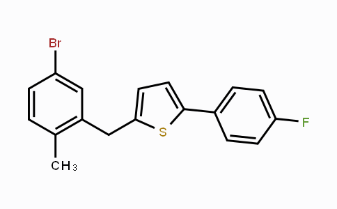 CAS No. 1030825-20-7, 2-(5-Bromo-2-methylbenzyl)-5-(4-fluorophenyl)thiophene
