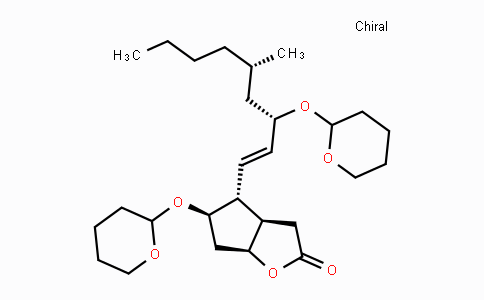 CAS No. 101849-78-9, (3AR,4R,5R,6aS)-4-((3S,5S,E)-5-Methyl-3-((tetrahydro-2H-pyran-2-yl)oxy)non-1-en-1-yl)-5-((tetrahydro-2H-pyran-2-yl)oxy)hexahydro-2H-cyclopenta[b]furan-2-one