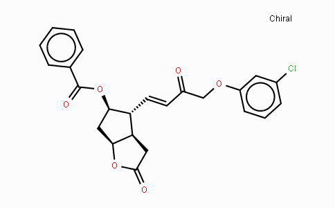 CAS No. 178454-81-4, (3AR,4R,5R,6aS)-4-((E)-4-(3-Chlorophenoxy)-3-oxobut-1-en-1-yl)-2-oxohexahydro-2H-cyclopenta[b]furan-5-yl benzoate