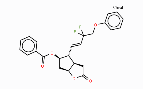 CAS No. 209861-00-7, (3AR,4R,5R,6aS)-4-((E)-3,3-Difluoro-4-phenoxybut-1-en-1-yl)-2-oxohexahydro-2H-cyclopenta[b]furan-5-yl benzoate