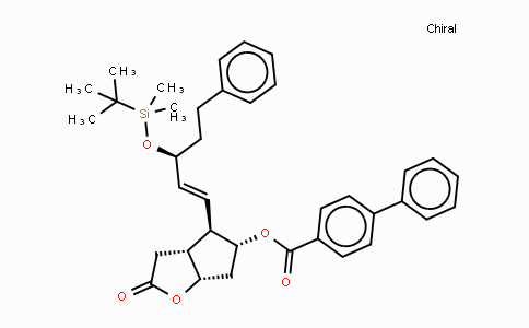 865087-09-8 | (3AR,4R,5R,6aS)-4-((S,E)-3-((tert-Butyldimethylsilyl)oxy)-5-phenylpent-1-en-1-yl)-2-oxohexahydro-2H-cyclopenta[b]furan-5-yl [1,1'-biphenyl]-4-carboxylate