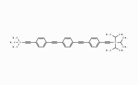 CAS No. 176977-36-9, Triisopropyl((4-((4-((4-((trimethylsilyl)ethynyl)-phenyl)ethynyl)phenyl)ethynyl)phenyl)ethynyl)silane