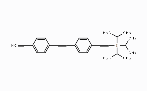 CAS No. 176977-37-0, ((4-((4-Ethynylphenyl)ethynyl)phenyl)-ethynyl)triisopropylsilane