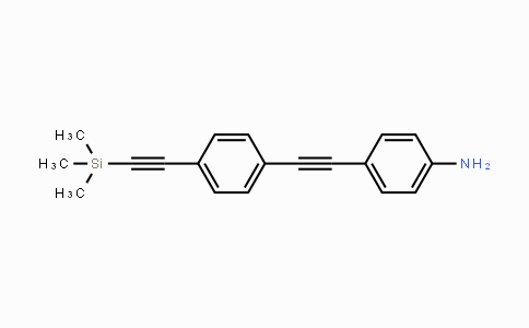 CAS No. 176977-39-2, 4-((4-((Trimethylsilyl)ethynyl)-phenyl)ethynyl)aniline