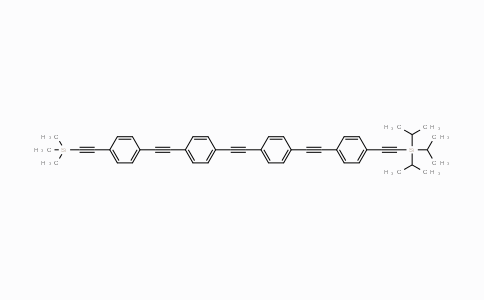 CAS No. 176977-40-5, Triisopropyl((4-((4-((4-((4-((trimethylsilyl)ethynyl)phenyl)-ethynyl)phenyl)ethynyl)phenyl)ethynyl)phenyl)ethynyl)silane