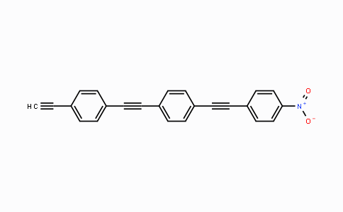 CAS No. 377776-32-4, 1-Ethynyl-4-((4-((4-nitrophenyl)-ethynyl)phenyl)ethynyl)benzene